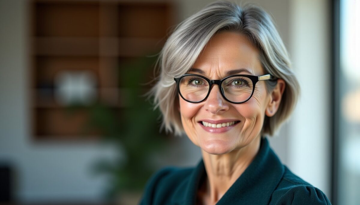 Coupes courtes stylées pour femmes de 50 ans porteuses de lunettes à adopter sans hésiter